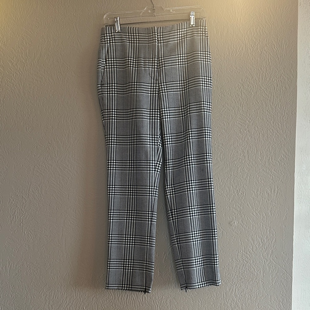 Women’s Black and White Checkered Pants